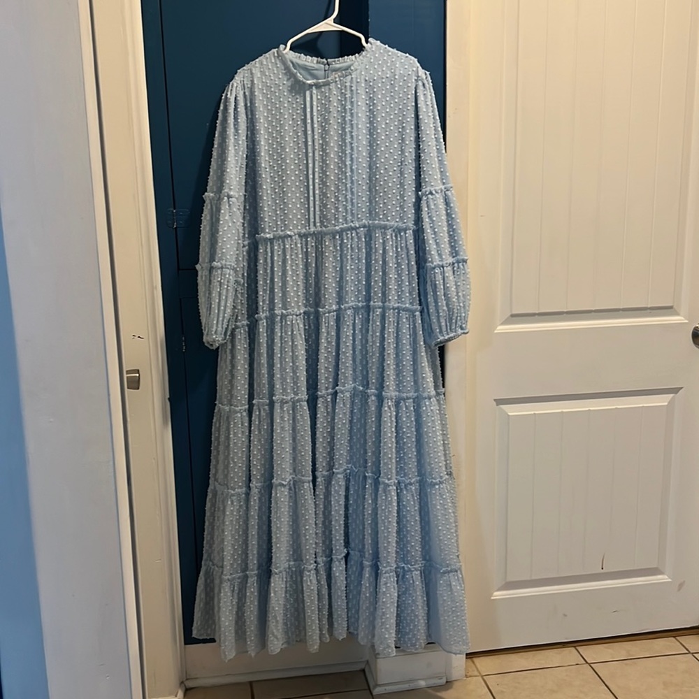 Blue Maxi Length dress